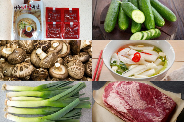 Nguyễn liệu Nấu Mì Lạnh Cay