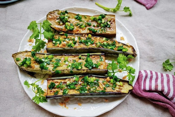 Cách Làm Cà Tím Nướng Mỡ Hành