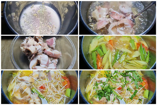 nấu canh chua cá lóc miền nam