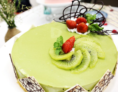 Green tea cheese cake