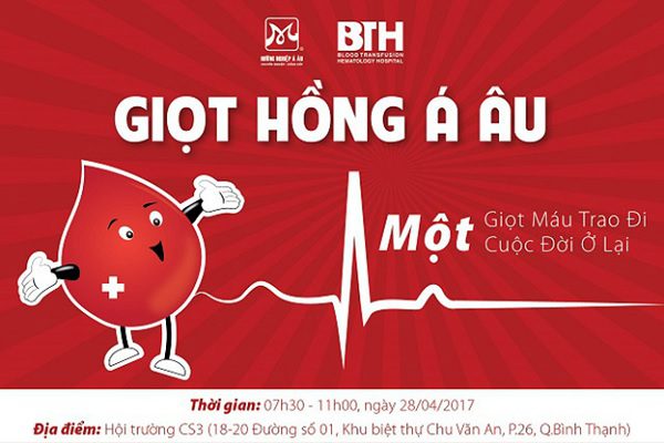 hiến máu nhân đạo, giọt hồng á âu