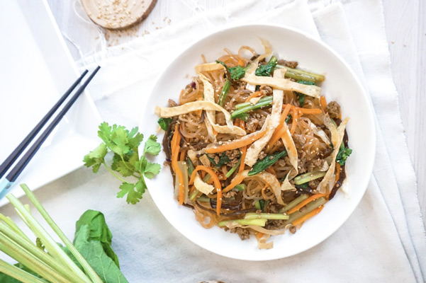 Miến Hàn Quốc Trộn Rau Củ
