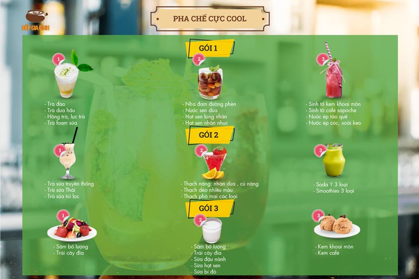 chương trình pha chế cực cool