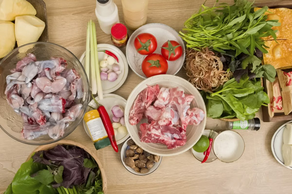 Nguyên Liệu Nấu Lẩu Ếch Măng Cay Hà Nội
