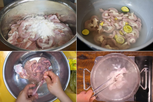 Cách Sơ Chế Lòng Non Sạch, Không Đắng