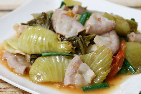 Lòng xào dưa chua