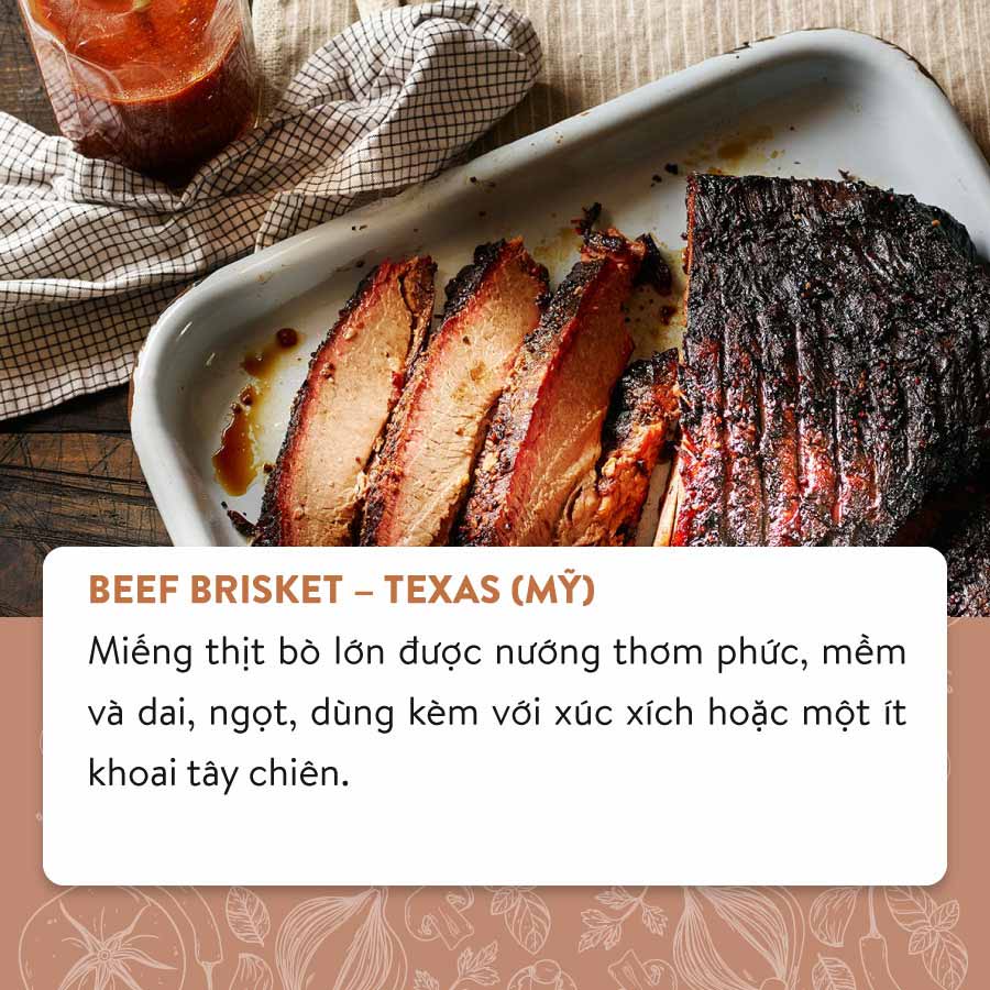 Thịt bò nướng từ bang Texas