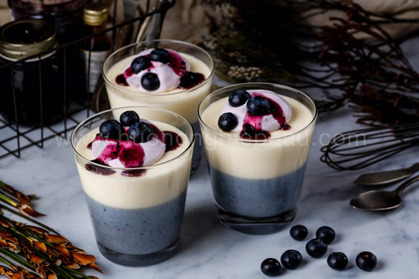 blueberry mousse