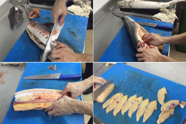 Cá tầm có mùi khá tanh nên sơ chế kỹ