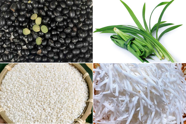 Nguyên Liệu Để Nấu Xôi Đỗ Đen Thơm Ngon