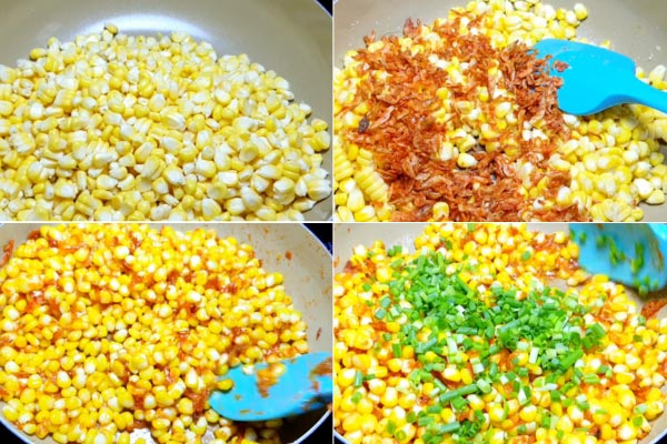 Bắp xào bơ với cách làm cực đơn giản