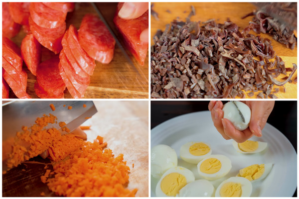 Sơ chế nguyên liệu làm nhân