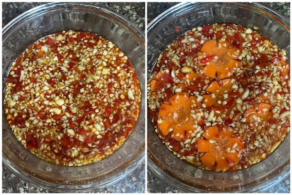 Pha nước chấm bún cá chấm