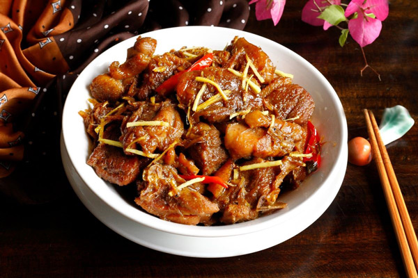 Vịt kho gừng là món ăn đậm đà