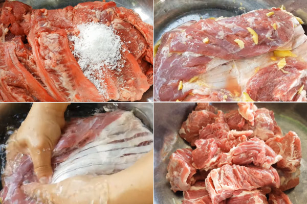 Sơ chế thịt bò là bước quan trọng