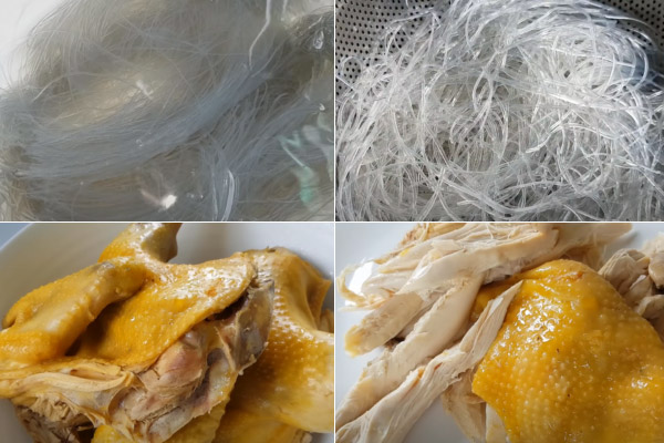Chuẩn Bị Miến Và Thịt Gà