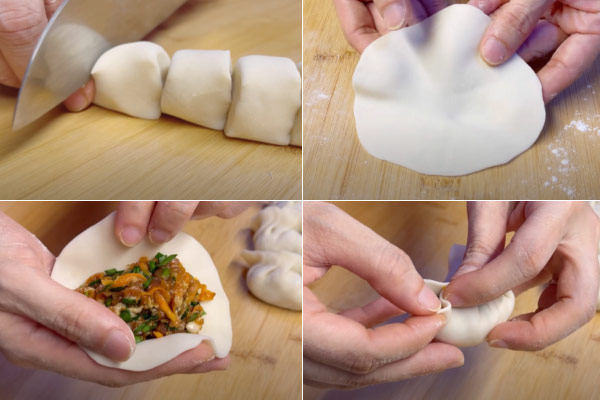 Gói nhẹ tay để vỏ bánh không bị nát