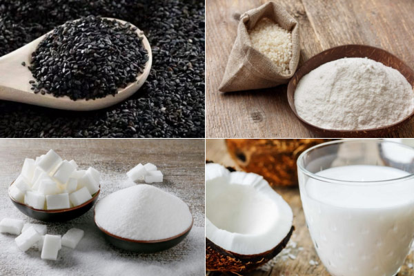 Nguyên liệu nấu chè mè đen thơm ngon