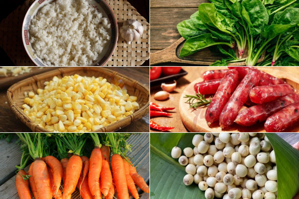 Nguyên Liệu Làm Cơm Chiên Không Cần Trứng