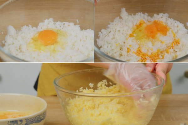 Trộn Cơm Với Lòng Đỏ Trứng