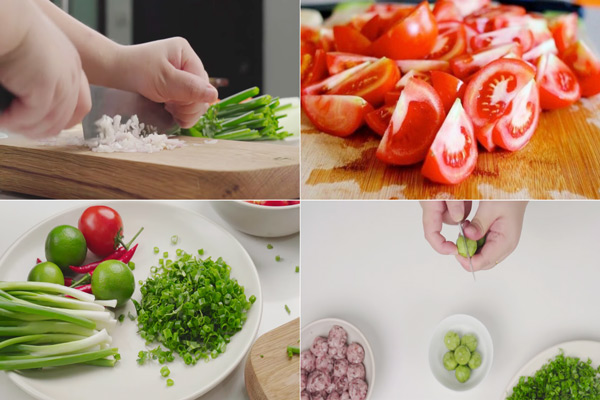 Chuẩn bị các nguyên liệu phụ